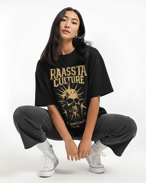 Hell Wasn't Ready Terry Oversized Tee
