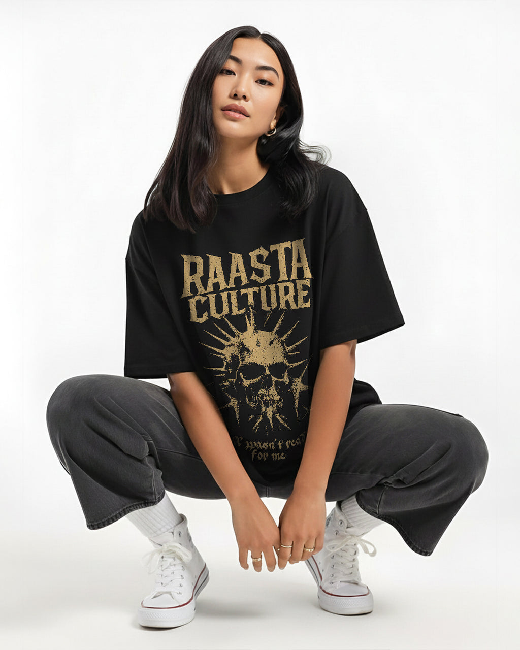 Hell Wasn't Ready For Me Oversized T-Shirt