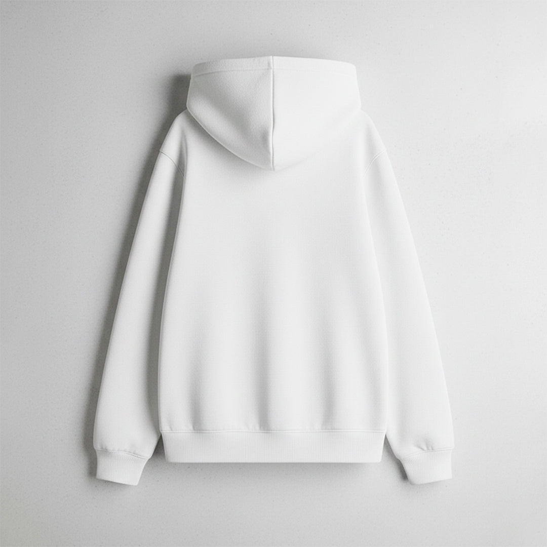 White Unisex Oversized Hoodie