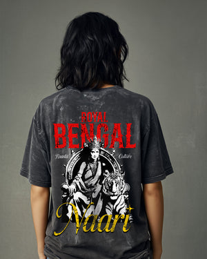 Royal Bengal Nari Acid Washed Oversized T-Shirt