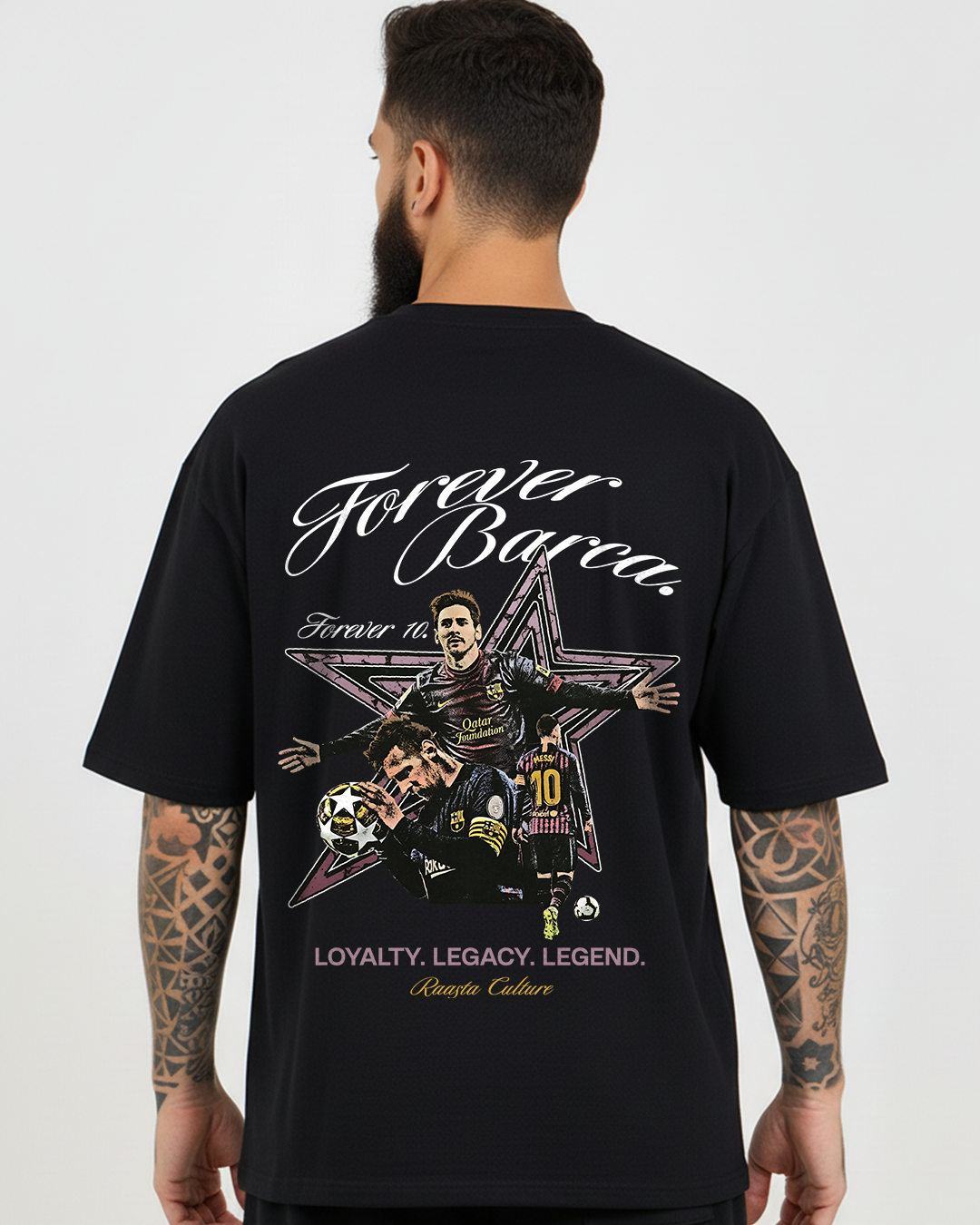 Forever Barca Unisex Terry Oversized T-Shirt