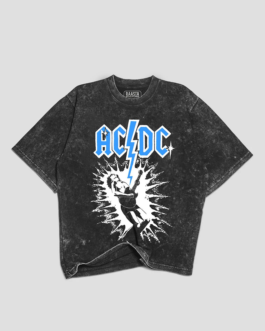 ACDC Acid Wash Oversized T-shirt – Raasta Culture