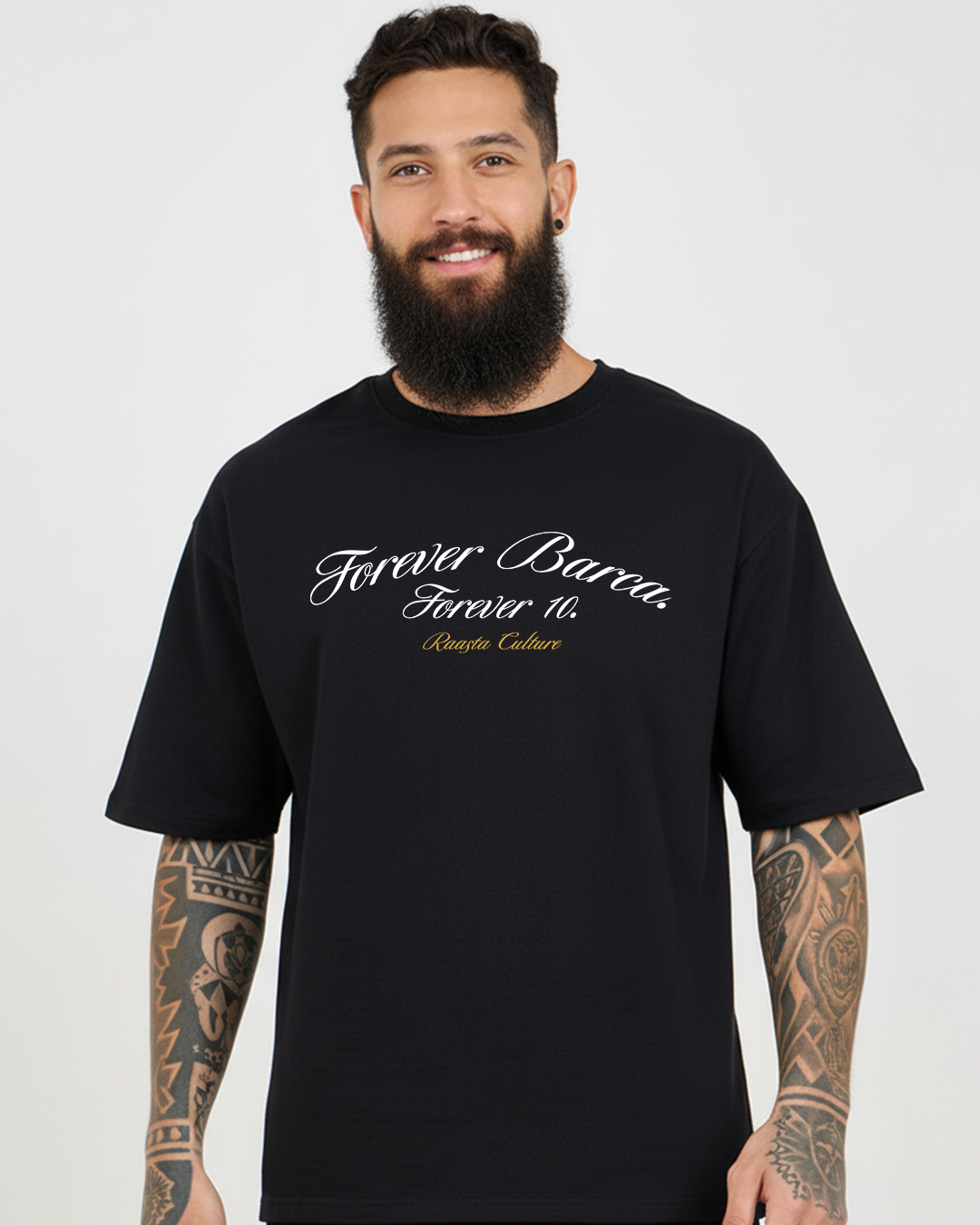 Forever Barca Unisex Terry Oversized T-Shirt