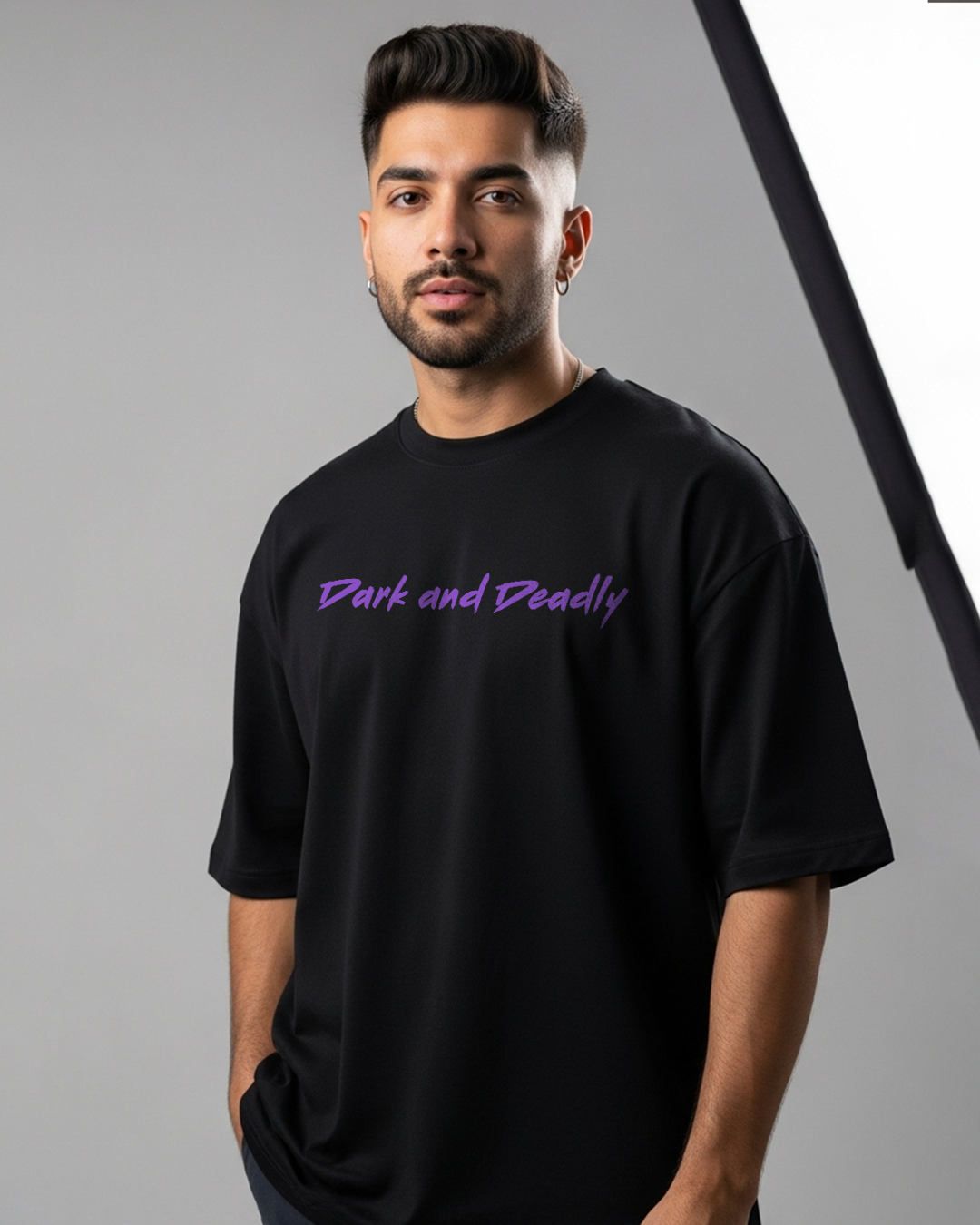 Fierce Panther Black Oversized T-shirt