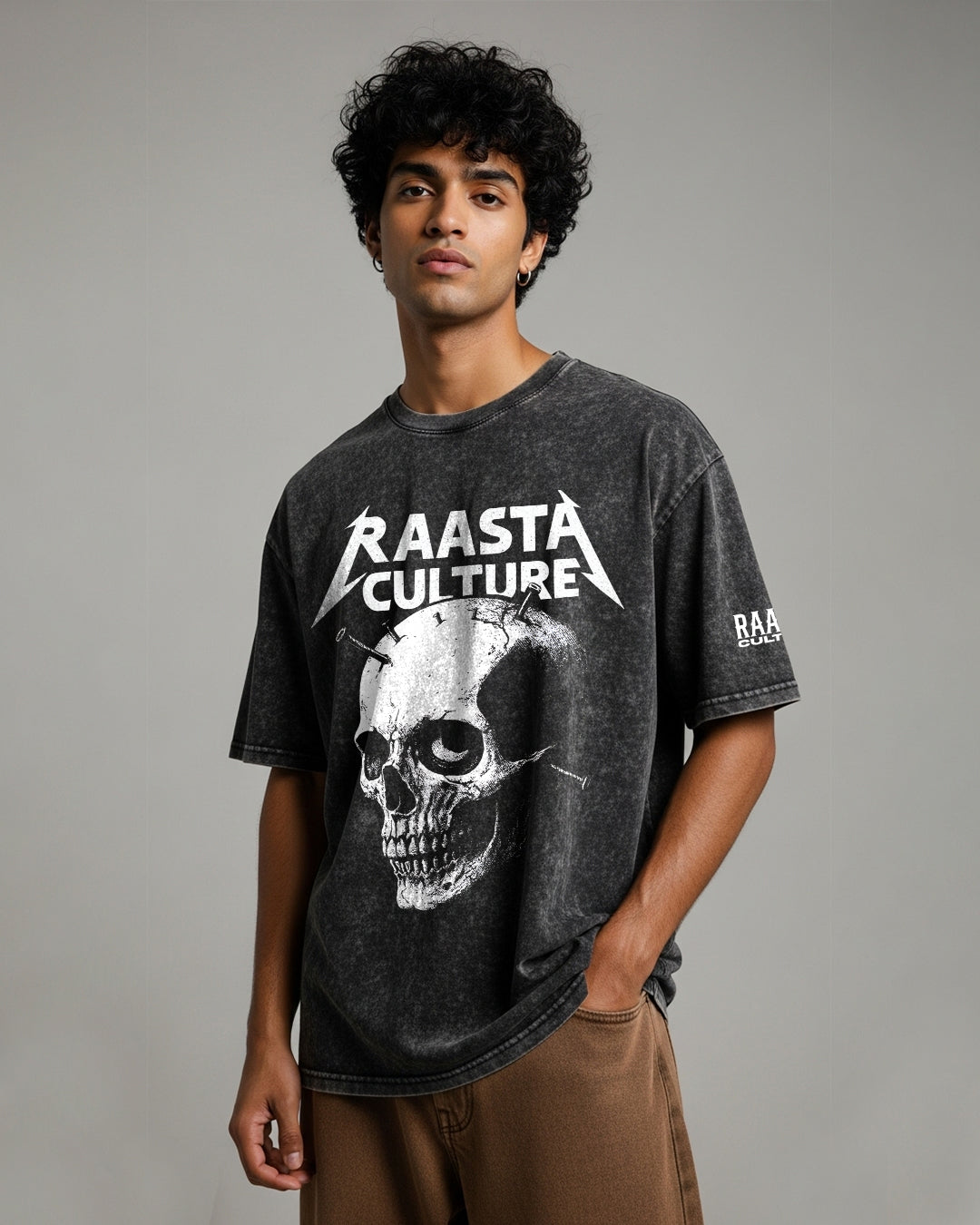 Unisex Acid Washed Oversized T-Shirt