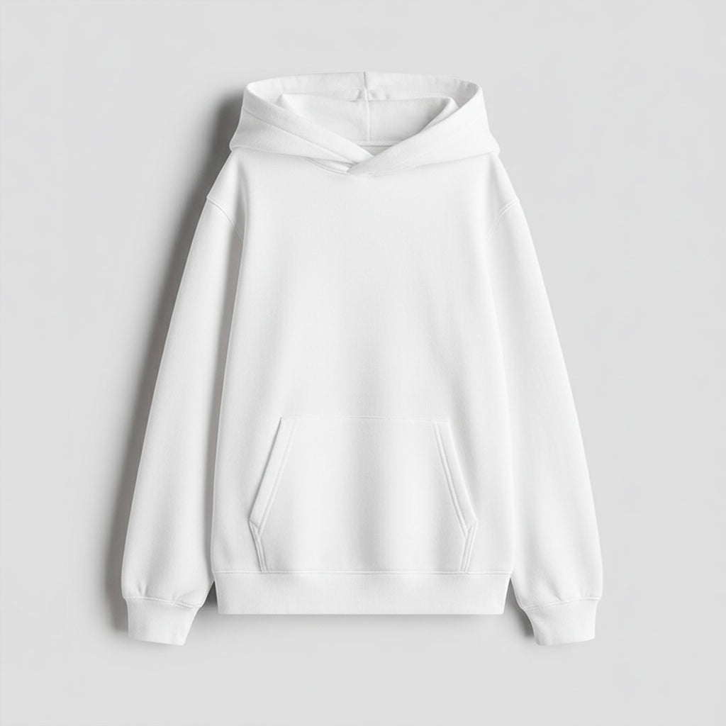 White Unisex Oversized Hoodie