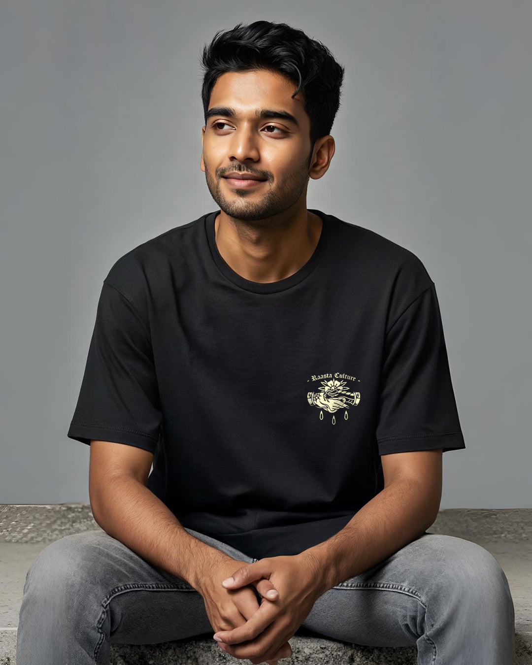Trust No One Black Oversized T-Shirt