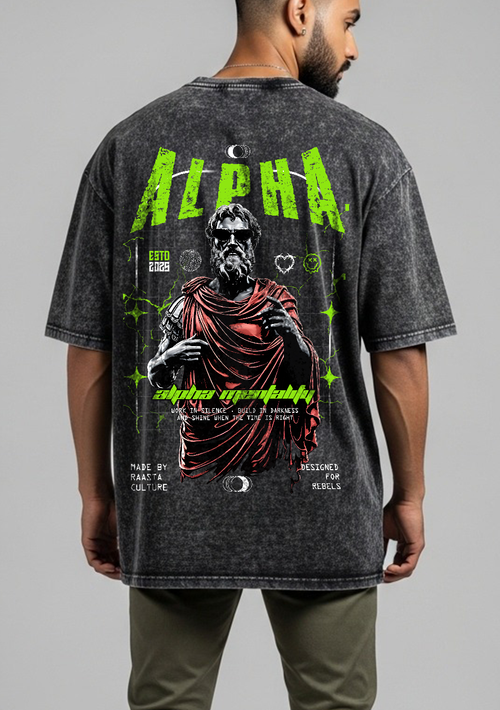 Alpha Mentality Acid Wash T-Shirt