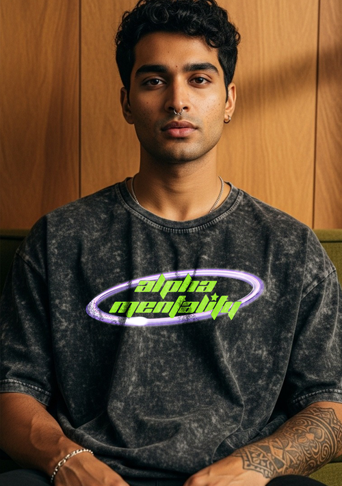 Alpha Mentality Acid Wash T-Shirt
